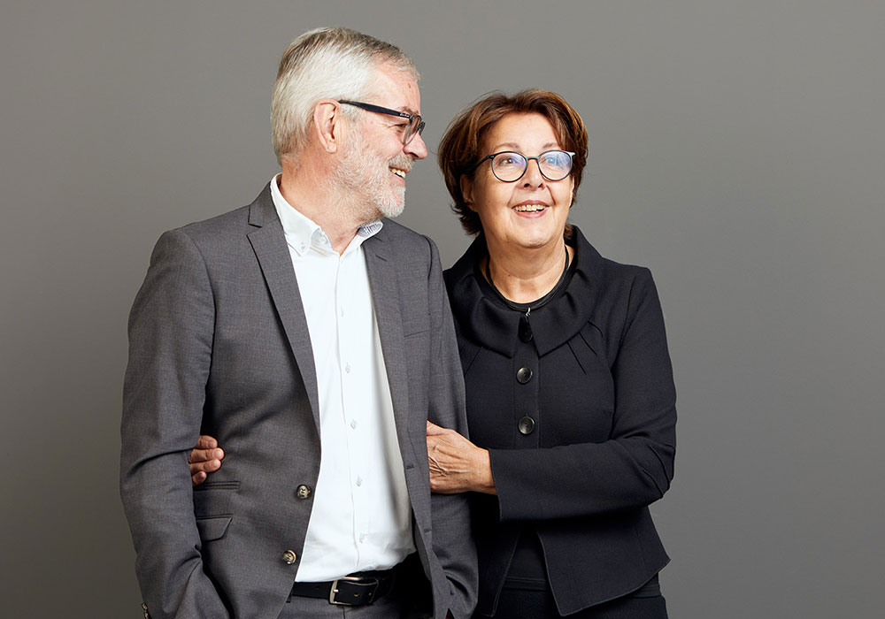 Die 3. Generation von Grüner Interieur: Portrait von Hanna und Hans Jörg Grüner.