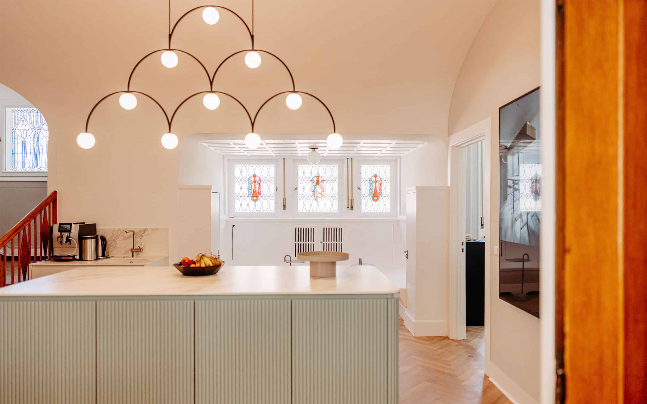 Eingangsbereich von Wolf Planung. Mitgestaltung und Einrichtung Bürogebäude in Heidenheim.